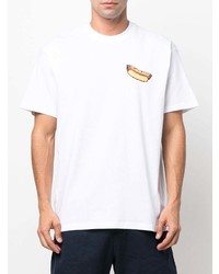 weißes bedrucktes T-Shirt mit einem Rundhalsausschnitt von Carhartt WIP