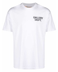 weißes bedrucktes T-Shirt mit einem Rundhalsausschnitt von GALLERY DEPT.