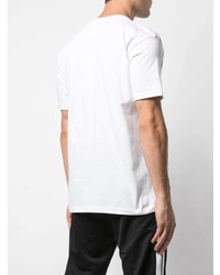 weißes bedrucktes T-Shirt mit einem Rundhalsausschnitt von Supreme