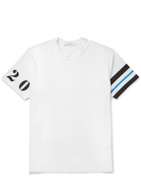 weißes bedrucktes T-Shirt mit einem Rundhalsausschnitt von Givenchy