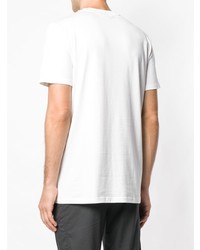 weißes bedrucktes T-Shirt mit einem Rundhalsausschnitt von Lanvin