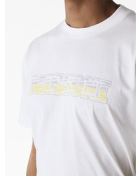 weißes bedrucktes T-Shirt mit einem Rundhalsausschnitt von Missoni