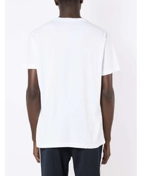 weißes bedrucktes T-Shirt mit einem Rundhalsausschnitt von OSKLEN