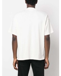 weißes bedrucktes T-Shirt mit einem Rundhalsausschnitt von Represent