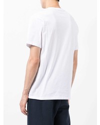 weißes bedrucktes T-Shirt mit einem Rundhalsausschnitt von Armani Exchange