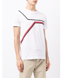 weißes bedrucktes T-Shirt mit einem Rundhalsausschnitt von Tommy Hilfiger