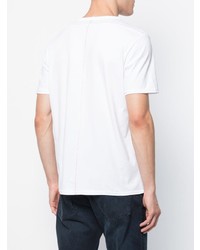 weißes bedrucktes T-Shirt mit einem Rundhalsausschnitt von Homecore