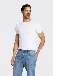 weißes bedrucktes T-Shirt mit einem Rundhalsausschnitt von Hugo