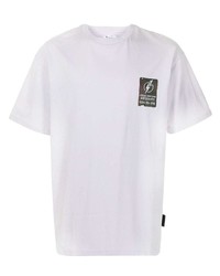 weißes bedrucktes T-Shirt mit einem Rundhalsausschnitt von Izzue