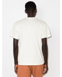 weißes bedrucktes T-Shirt mit einem Rundhalsausschnitt von Jacquemus