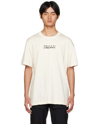 weißes bedrucktes T-Shirt mit einem Rundhalsausschnitt von Li-Ning