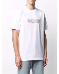 weißes bedrucktes T-Shirt mit einem Rundhalsausschnitt von Carhartt WIP