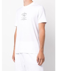 weißes bedrucktes T-Shirt mit einem Rundhalsausschnitt von Givenchy