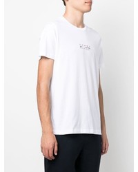 weißes bedrucktes T-Shirt mit einem Rundhalsausschnitt von Tommy Hilfiger