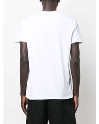 weißes bedrucktes T-Shirt mit einem Rundhalsausschnitt von Armani Exchange