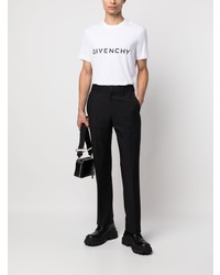 weißes bedrucktes T-Shirt mit einem Rundhalsausschnitt von Givenchy