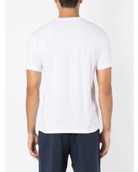 weißes bedrucktes T-Shirt mit einem Rundhalsausschnitt von Armani Exchange