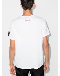 weißes bedrucktes T-Shirt mit einem Rundhalsausschnitt von Givenchy