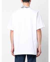 weißes bedrucktes T-Shirt mit einem Rundhalsausschnitt von Y/Project