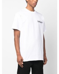 weißes bedrucktes T-Shirt mit einem Rundhalsausschnitt von Carhartt WIP