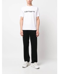 weißes bedrucktes T-Shirt mit einem Rundhalsausschnitt von Carhartt WIP