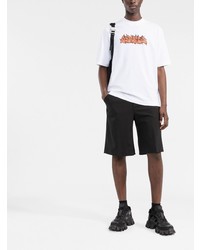 weißes bedrucktes T-Shirt mit einem Rundhalsausschnitt von Off-White