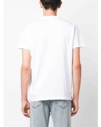 weißes bedrucktes T-Shirt mit einem Rundhalsausschnitt von DSQUARED2