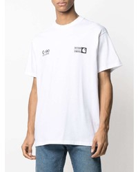 weißes bedrucktes T-Shirt mit einem Rundhalsausschnitt von Carhartt WIP