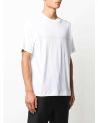 weißes bedrucktes T-Shirt mit einem Rundhalsausschnitt von Acne Studios