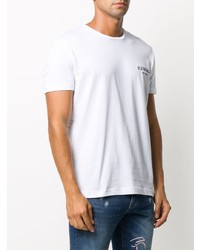 weißes bedrucktes T-Shirt mit einem Rundhalsausschnitt von Iceberg