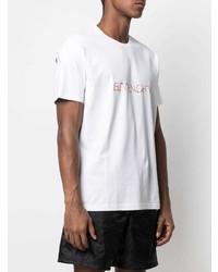 weißes bedrucktes T-Shirt mit einem Rundhalsausschnitt von Givenchy