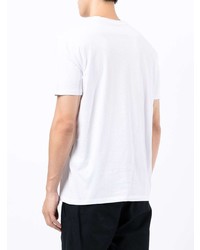 weißes bedrucktes T-Shirt mit einem Rundhalsausschnitt von Armani Exchange