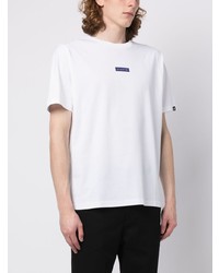 weißes bedrucktes T-Shirt mit einem Rundhalsausschnitt von SPORT b. by agnès b.