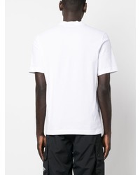 weißes bedrucktes T-Shirt mit einem Rundhalsausschnitt von Barbour International