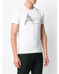 weißes bedrucktes T-Shirt mit einem Rundhalsausschnitt von Iceberg