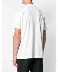 weißes bedrucktes T-Shirt mit einem Rundhalsausschnitt von Calvin Klein 205W39nyc