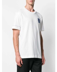 weißes bedrucktes T-Shirt mit einem Rundhalsausschnitt von Calvin Klein 205W39nyc