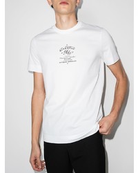 weißes bedrucktes T-Shirt mit einem Rundhalsausschnitt von Givenchy