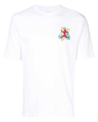 weißes bedrucktes T-Shirt mit einem Rundhalsausschnitt von Palace