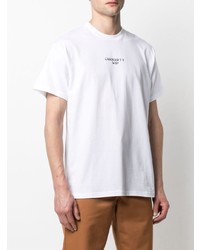 weißes bedrucktes T-Shirt mit einem Rundhalsausschnitt von Carhartt WIP