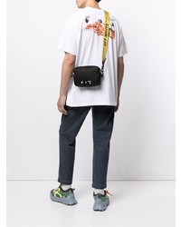 weißes bedrucktes T-Shirt mit einem Rundhalsausschnitt von Off-White