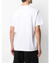 weißes bedrucktes T-Shirt mit einem Rundhalsausschnitt von Givenchy