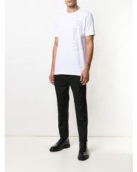 weißes bedrucktes T-Shirt mit einem Rundhalsausschnitt von 3.1 Phillip Lim