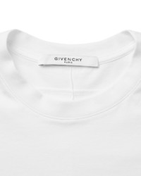 weißes bedrucktes T-Shirt mit einem Rundhalsausschnitt von Givenchy