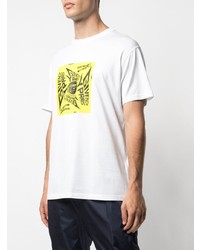 weißes bedrucktes T-Shirt mit einem Rundhalsausschnitt von Givenchy