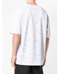 weißes bedrucktes T-Shirt mit einem Rundhalsausschnitt von 3.1 Phillip Lim