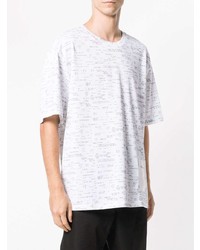 weißes bedrucktes T-Shirt mit einem Rundhalsausschnitt von 3.1 Phillip Lim