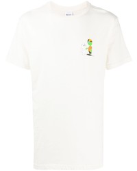 weißes bedrucktes T-Shirt mit einem Rundhalsausschnitt von RIPNDIP