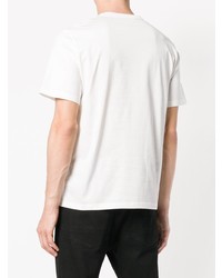 weißes bedrucktes T-Shirt mit einem Rundhalsausschnitt von Golden Goose Deluxe Brand