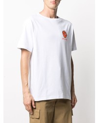 weißes bedrucktes T-Shirt mit einem Rundhalsausschnitt von Dickies